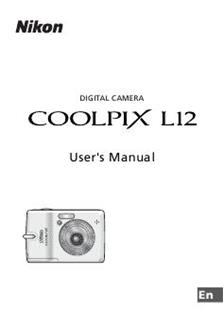 Nikon Coolpix L12 manual. Camera Instructions.